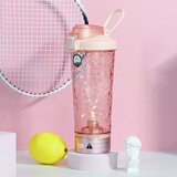 Blender Bottle欧瓦拉电动自动搅拌摇摇杯健身蛋白粉咖啡运动水杯子充电便携式 樱花粉 电动摇摇杯 送男女朋友