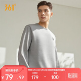361°卫衣男装春夏季长袖运动服休闲跑步圆领宽松上衣服652334801D-2