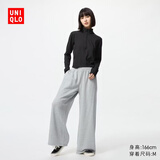 优衣库常规款女装运动宽腿裤/阔腿裤宽松卫裤479620 03 灰色 XS /150/60A