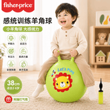 费雪（Fisher-Price）儿童玩具球感统训练跳跳羊角球38cm绿色带充气泵六一儿童节礼物
