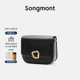 Songmont山下有松中号豆腐包重置系列斜挎小方包 黑色（现货）