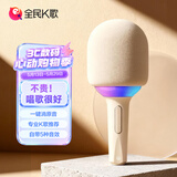 全民K歌麦克风 六一儿童唱歌无线蓝牙户外k歌音箱手持话筒音响一体MB31茉莉白