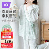 婧麒（JOYNCLEON）月子服夏款纯棉孕妇睡衣产后哺乳透气可外出家居服  L Jyz154236