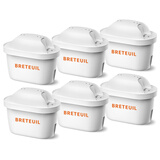 BRETEUIL适配Brita碧然德滤芯净水壶家用净水壶滤芯过滤壶净水器通用三代滤芯自来水过滤器 6支升级版滤芯