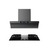 方太V1S-G+TF37B联动烟灶套装 顶侧一体平嵌28风量油烟机+5.2kW火力70%热效率定时天然气灶