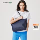 LACOSTE法国鳄鱼女包春夏L1212系列大容量单肩托特包|NF1888PO 141/墨蓝色