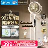 美的（Midea）【幸运草安睡2ProMax】家用空气循环扇/直流变频轻音小型电风扇/净化落地扇 智能语音遥控3D摇头