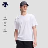 迪桑特（DESCENTE）ESSENTIAL男女同款凉感抗菌吸湿速干短袖针织衫 WT-白色 3XL (190/108A)