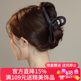 向晚发夹高级感简约发夹后脑勺鲨鱼夹亚克力抓夹女发饰生日礼物送女友