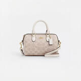 蔻驰（COACH）【品牌授权】女包ROWAN迷你斜挎波士顿包 CW329沙黄 教师节礼物