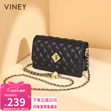 viney包包女包牛皮链条包轻奢百搭单肩斜挎包老婆生日520送女朋友礼物