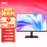 HKC 23.8英寸2K 144Hz高刷IPS面板HDR广色域护眼低蓝光不闪屏三面微边台式电脑商务办公显示器V2419Q