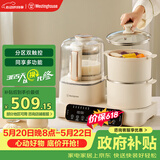 西屋（Westinghouse）多功能破壁机12D预约加热全自动豆浆机家用二合一早餐机蒸煮料理机 WSC12D01【价保618】