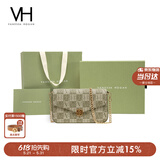 VANESSA HOGAN VH女包山茶花信封包轻奢老花链条小包单肩斜挎包生日礼物送女友