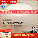 欧普照明（OPPLE）全光谱护眼吸顶灯卧室灯智能LED照明灯具简约现代快装圆形