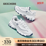 斯凯奇（Skechers）小白熊女士休闲鞋夏季厚底百搭运动软底老爹鞋99999863 白色/海军蓝色/WNV 38 尺码偏大,建议选小半码