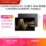HUAWEI MatePad Pro 12.2英寸柔光版华为平板电脑双层OLED柔光屏12+256GB WIFI砚黑