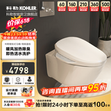 科勒（KOHLER） 智能壁挂式马桶挂墙坐便器水箱嵌入式墙排直冲马桶座便器25255 壁挂智能马桶速热全功能款18649
