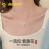 央创时尚中国黄金520送女朋友礼物银项链女款2026新款女士生日女友S925