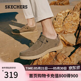 斯凯奇（Skechers）男鞋工装鞋帆布鞋百搭商务休闲鞋舒适软底轻便一脚蹬板鞋66387