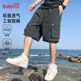 班尼路（Baleno）短裤男款夏季潮流宽松运动透气休闲裤外穿轻薄大口袋工装五分裤