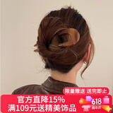 向晚发簪发钗U型醋酸发钗后脑勺盘发固定发卡插梳简约发簪生日礼物女