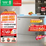 容声（Ronshen）无霜系列240L单温冰柜家用无霜一级能效节能冷柜冷藏冷冻两用冰箱BD/BC-240E30HNLAJ国家补贴