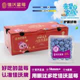 佳沃（joyvio）蓝莓14mm+ 4盒装 约125g/盒 新鲜水果礼盒