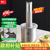 利仁（Liven）【价保618】料理机家用辅食机绞肉机304不锈钢碗碟多功能料理棒绞菜机 无线充电式LLJ-D1219