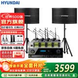 HYUNDAI专业会议室音响设备套装蓝牙功放培训教室舞蹈室家庭KTV背景音乐系统壁挂音箱 【两音响/八鹅颈】会议音响套装（50-120平）