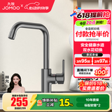 九牧（JOMOO）厨房水龙头 洗菜盆水龙头洗碗盆水槽冷热水龙头 防溅隔铅健康用水 C款-33186【双水花无铅过水-枪灰】