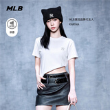 MLB短袖男女情侣同款T恤休闲运动纯色圆领短t26新3ATSB0163-50WHS-M