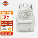Dickies双肩包女通勤电脑背包大容量旅行包书包初高中生休闲帆布包安静灰