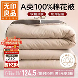 无印良品A类100%新疆棉花被子 春秋空调被芯棉被 6斤200*230cm