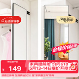 安尔雅 穿衣镜 家用衣柜镜子内置旋转隐形伸缩折叠试衣抽拉放衣橱全身镜