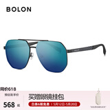 BOLON暴龙眼镜经典飞行员墨镜男款太阳镜偏光镜驾驶镜防晒遮阳BL8068 【碳纤维镜腿-偏光】BL7199D17哑黑框+蓝绿水银镀膜片