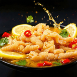 绝洽柠檬无骨凤爪2斤大包装 酸辣脱骨凤爪卤味零食即食休闲不泡发绝味