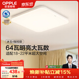 欧普照明（OPPLE）全光谱64瓦护眼卧室灯智能LED照明灯具简约方卧 方卧