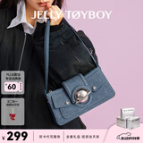 JellyToyboy女包【蓝盈莹同款】JTB千禧包新款牛仔腋下包上班通勤斜挎包 牛仔蓝