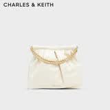 CHARLES&KEITH子母链条大容量流浪包托特包单肩斜挎包女包生日礼物CK2-40671449 【L号】Cream奶白色 L