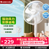 格力（GREE）【格力造-品质推荐】大风量落地扇家用电风扇摇头轻音柔风电扇科技风节能宿舍风扇 FD-40X77Bh5