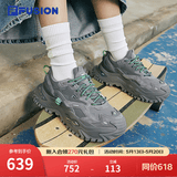 FILA FUSION斐乐女鞋BIANCO老爹鞋季硬糖鞋休闲鞋厚底运动鞋女 神秘灰/城堡灰-FC 36