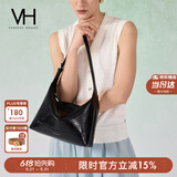 VANESSA HOGAN VH女包冉冉hobo包通勤手提包油蜡牛皮斜挎单肩包生日礼物送女友