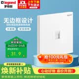 罗格朗（LEGRAND）开关插座面板 仕典玉兰白无边框 一位电脑/网线插座（超五类）