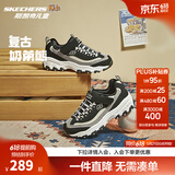 Skechers斯凯奇奶茶熊男女童运动鞋秋冬加绒黑白熊猫鞋大童休闲鞋996212L 524L黑糖牛乳/BKNT-加绒 37