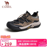 骆驼（CAMEL）踏山男士户外登山复古透气休闲低帮徒步鞋 G14M342685 棕/黑 41