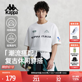 卡帕（Kappa）背靠背运动短袖男款纯棉2026新款夏季情侣t恤男士半袖K0EX2TD01D