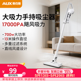 奥克斯（AUX）家用吸尘器手持地毯式低噪音小型迷你大功率强力吸尘器除尘机宠物家庭有线5米清洁猫狗毛发AXS-927 白色标配版