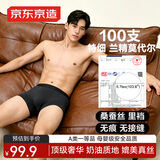 京东京造【100支莫代尔】26秋冬男士内裤10A抗菌男短裤平角大码3条2XL