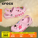 CROCS卡骆驰贝雅卡骆班洞洞鞋轻便耐磨拖鞋一脚蹬休闲鞋|205089 芭蕾粉/糖果粉-6TG 37 /38(230mm)